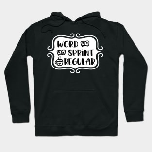 Word Sprint Regular - Writing Typography Hoodie